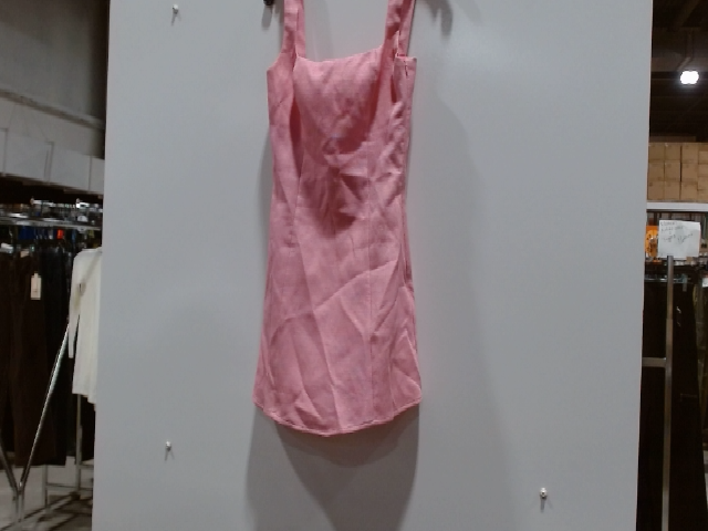 Pink Linen Mini Dress