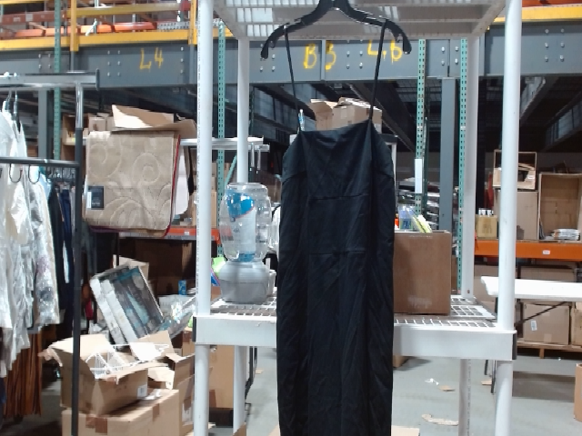 Sleek Black Polyester Dress