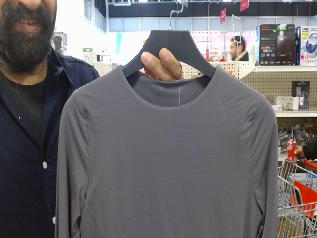 Gray Long Sleeve Shirt