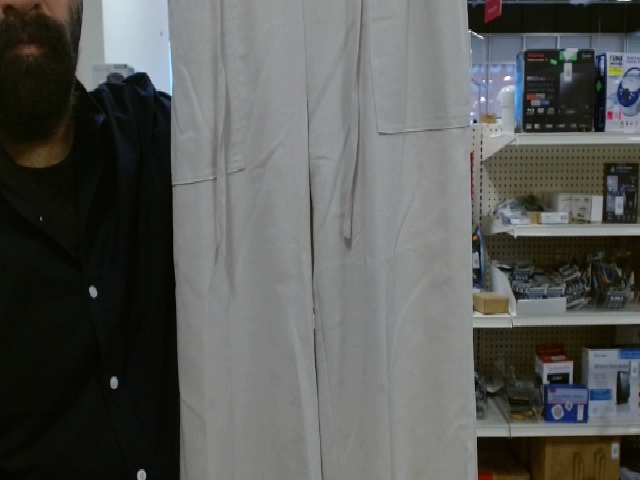 Beige Cotton Pants