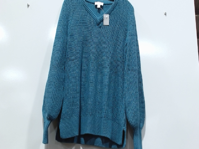 Universal Thread Teal V-Neck Pullover Sweater