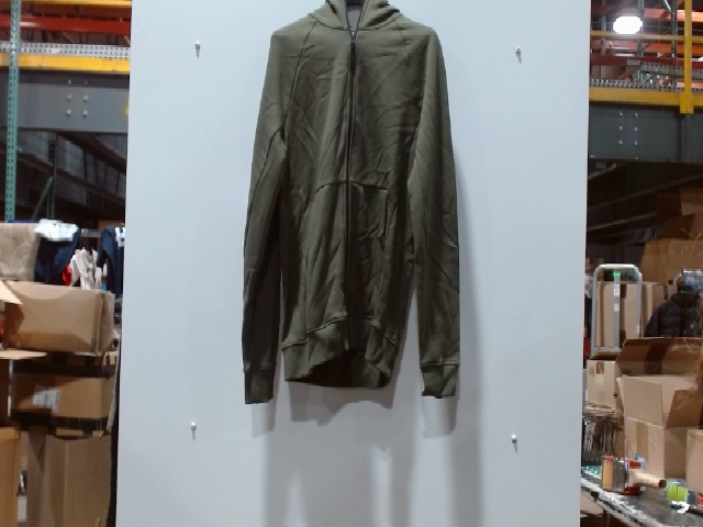 Olive Green Full Zip Hoodie