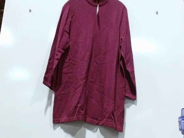 Burgundy Cotton Blend Sweater