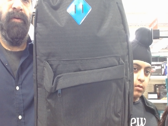 Black Polyester Backpack