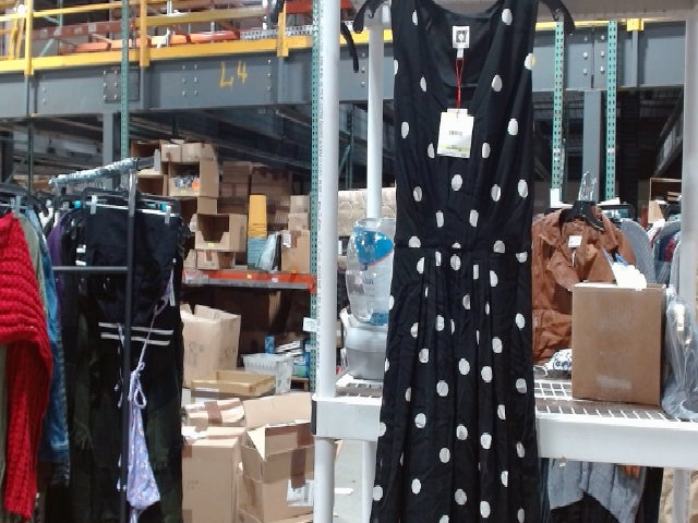 Anne Klein Women's Black Polka Dot Sleeveless Dress