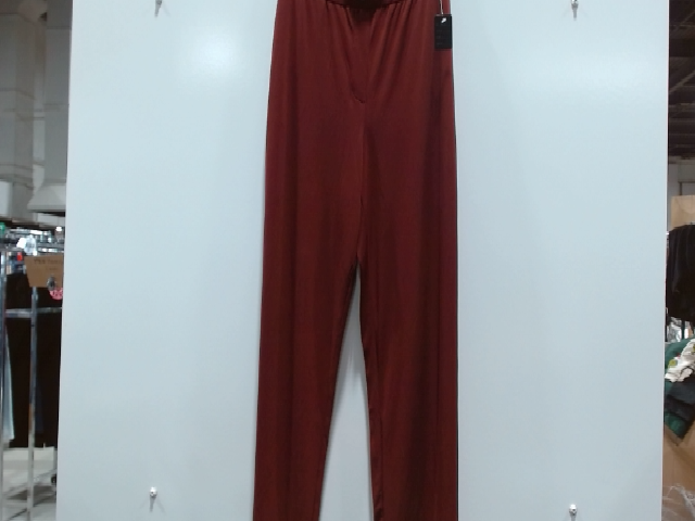 Burgundy Polyester Pants