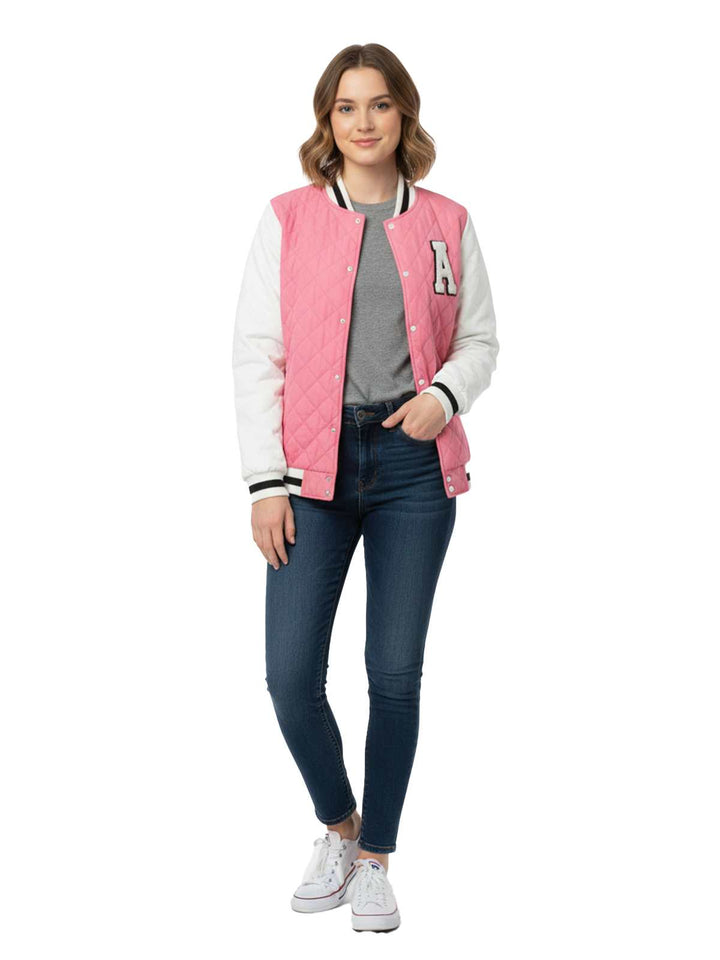 Goodthreads Pink Varsity Jacket
