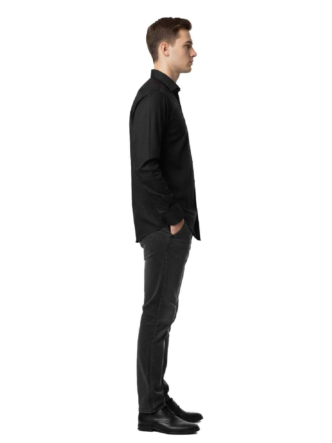 Alfani Men's Dress Shirt, Size M, Black