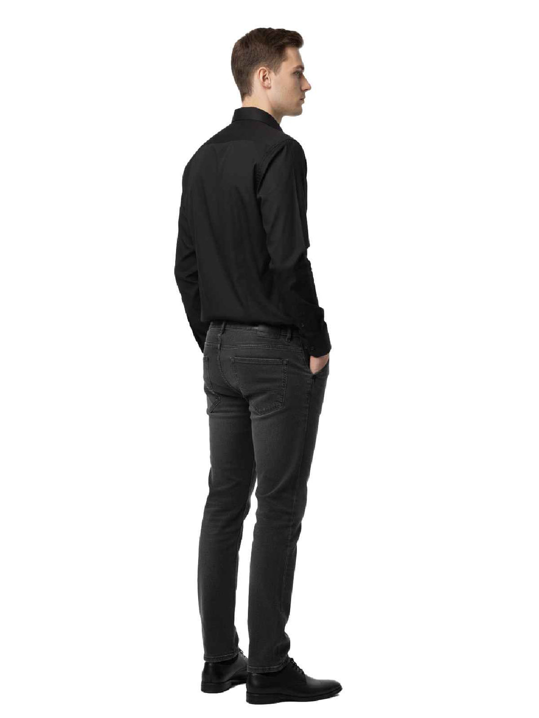 Alfani Men's Dress Shirt, Size M, Black