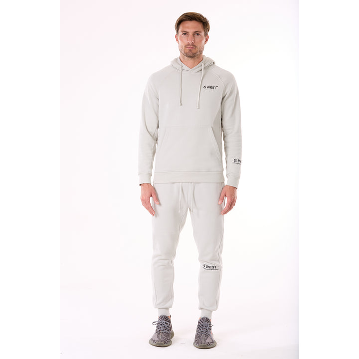 G WEST MENS FLEECE  PULLOVER HOODIE - STORMY GRAY