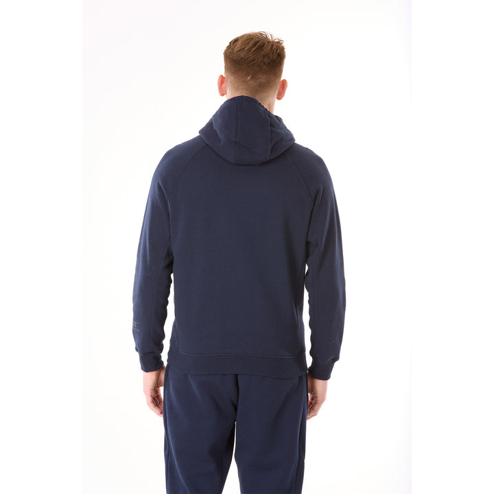 G WEST MENS FLEECE  PULLOVER HOODIE - NAVY BLAZER