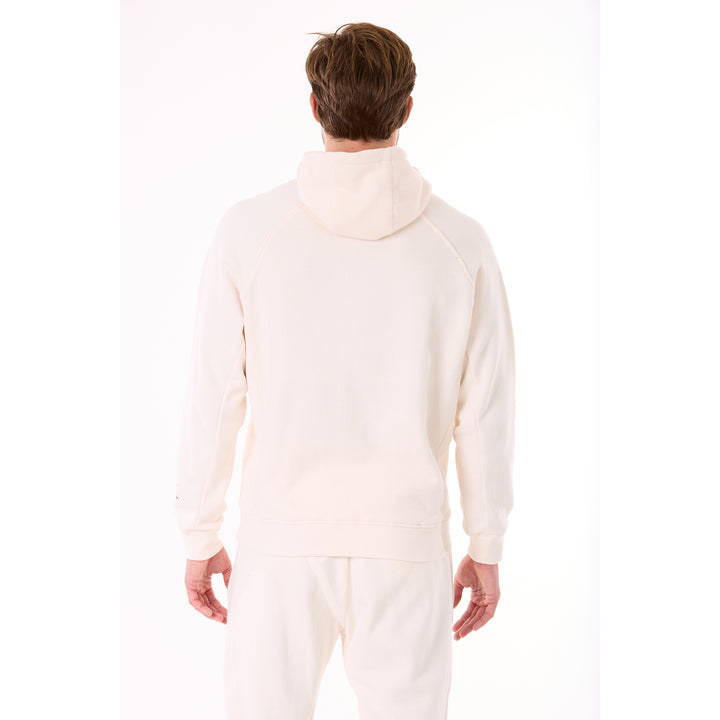 G WEST MENS FLEECE  PULLOVER HOODIE - WHISPER WHITE