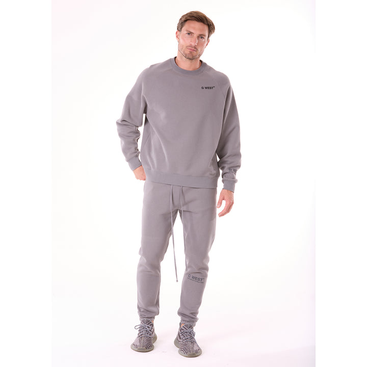 G WEST MENS LIFESTYLE PREMIUM JOGGER PANTS - CHARCOAL GRAY