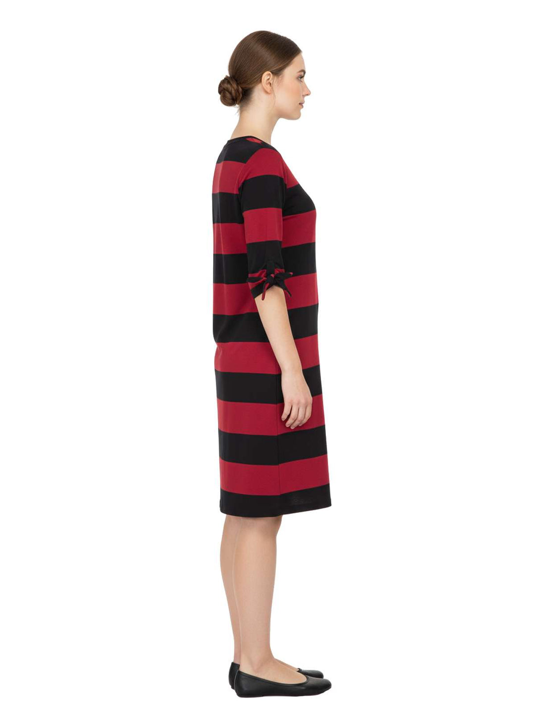 Ava & Viv Women's Striped Long Sleeve Dress