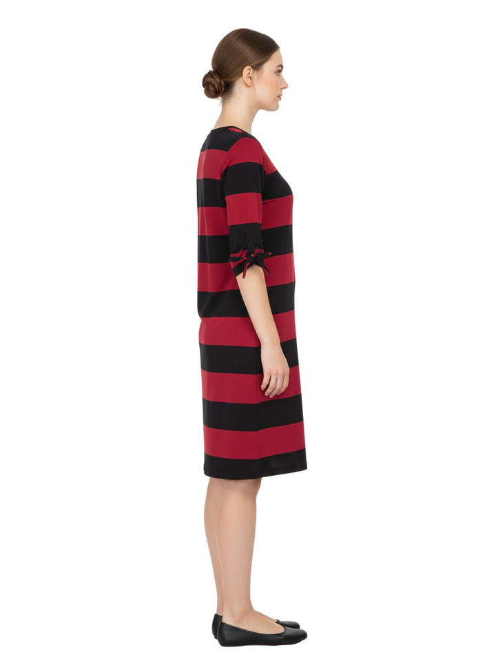 Ava & Viv Women's Striped Long Sleeve Dress