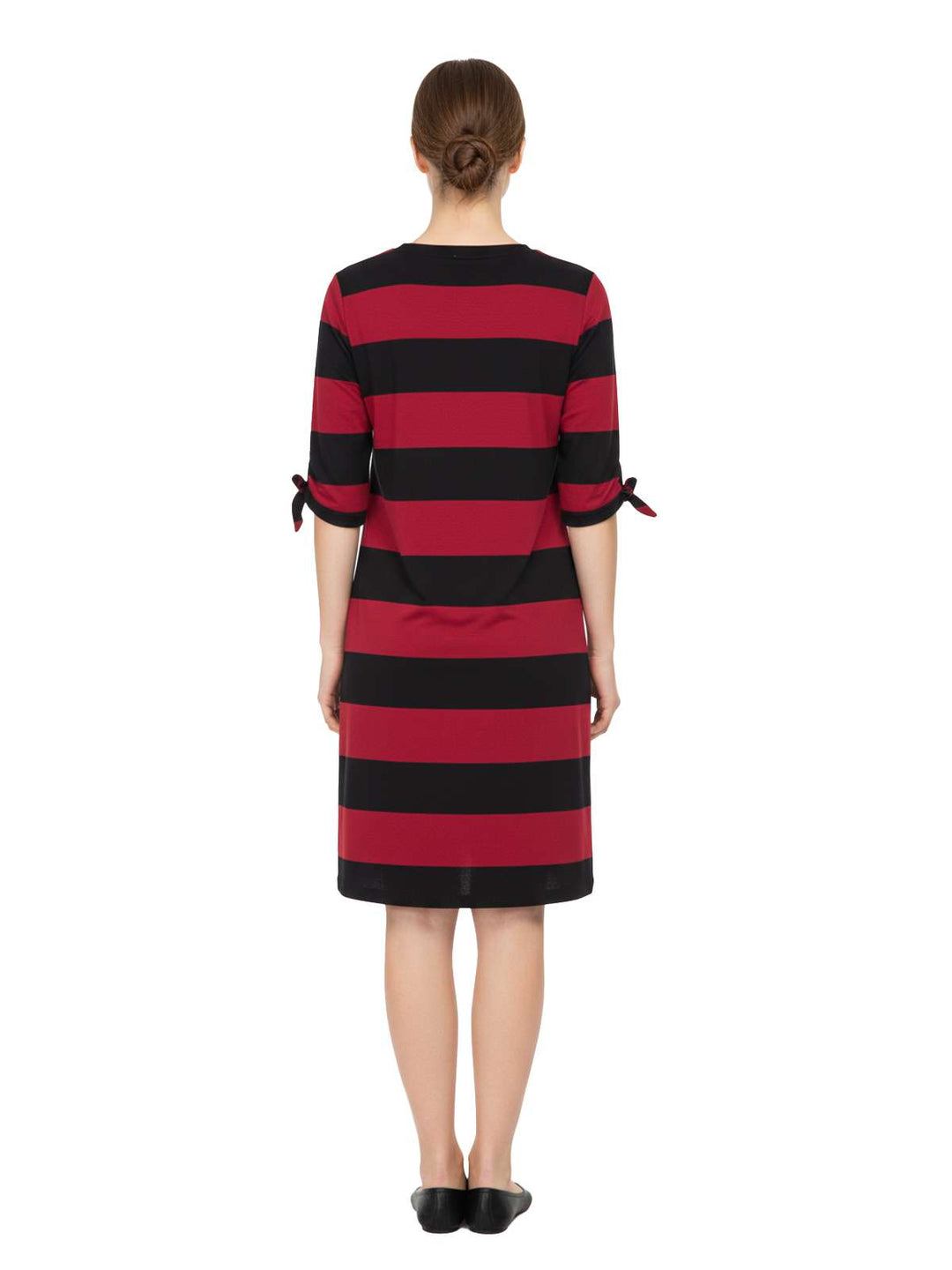 Ava & Viv Women's Striped Long Sleeve Dress