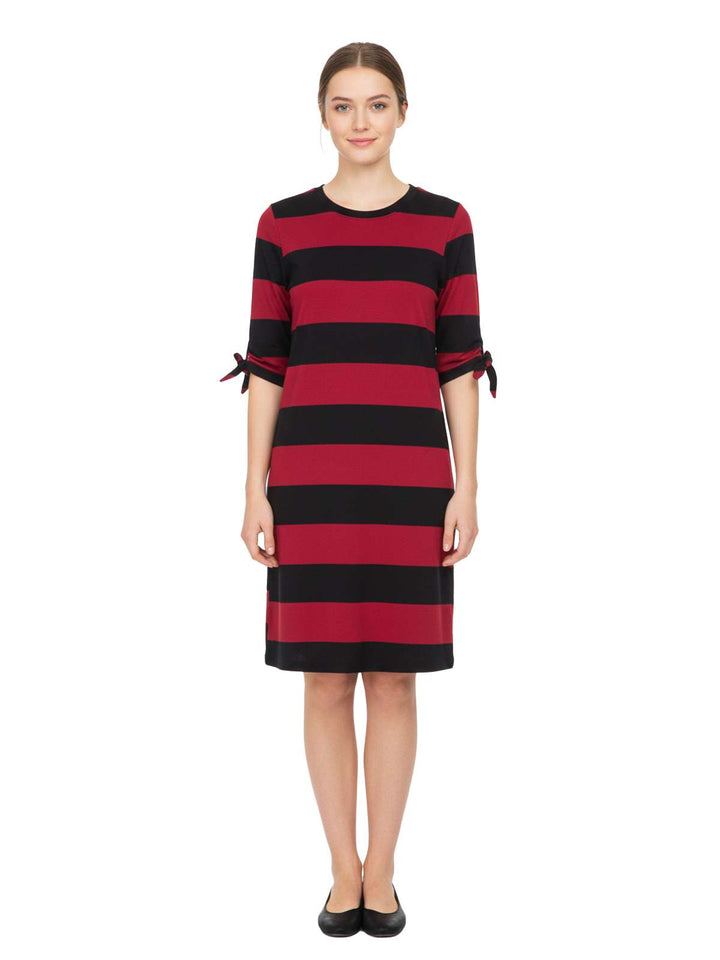 Ava & Viv Women's Striped Long Sleeve Dress