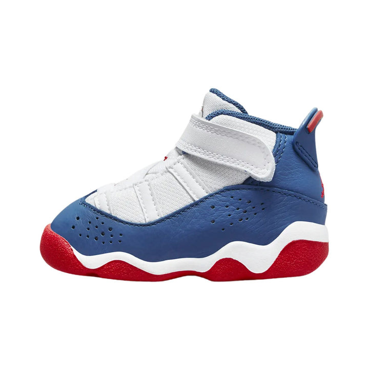 Jordan 6 Rings White University Red Light Steel Grey True Blue (TD)