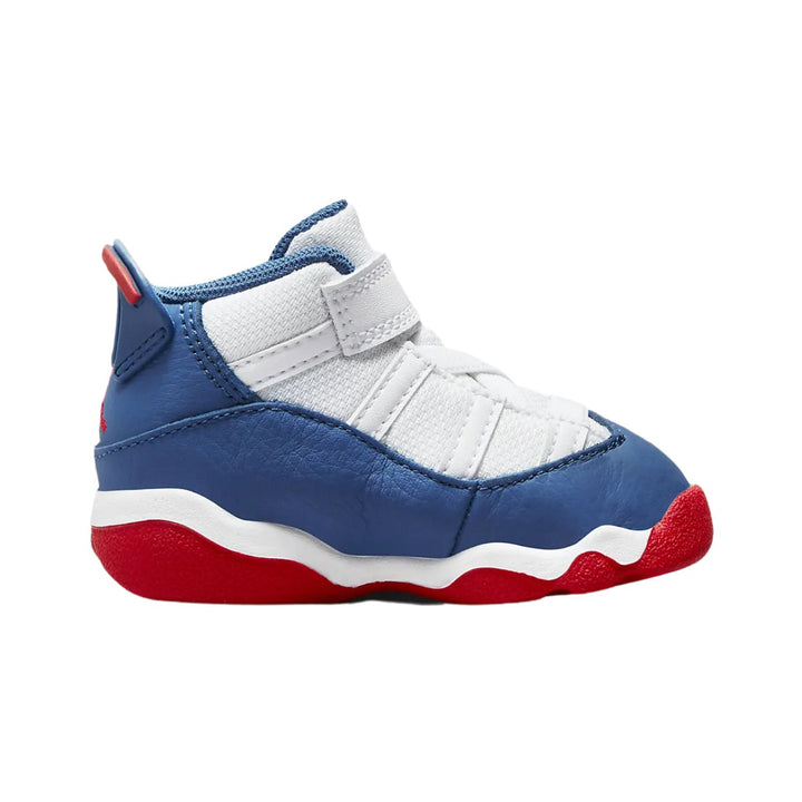 Jordan 6 Rings White University Red Light Steel Grey True Blue (TD)