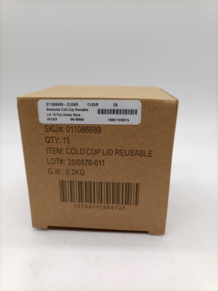 Starbucks Cold Cup Reusable Lid 15 Pcs Unisex Style : 011086689