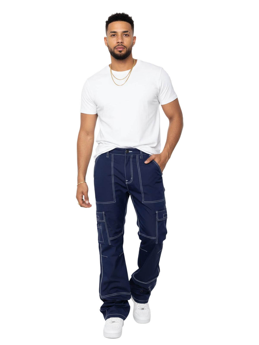 Eptm Collab Cargo Flare Pants Mens Style : Ep11054