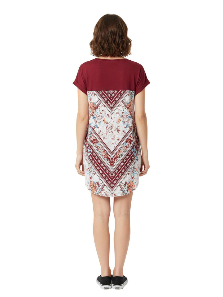 Love Tree Maroon Floral Blouse Size M