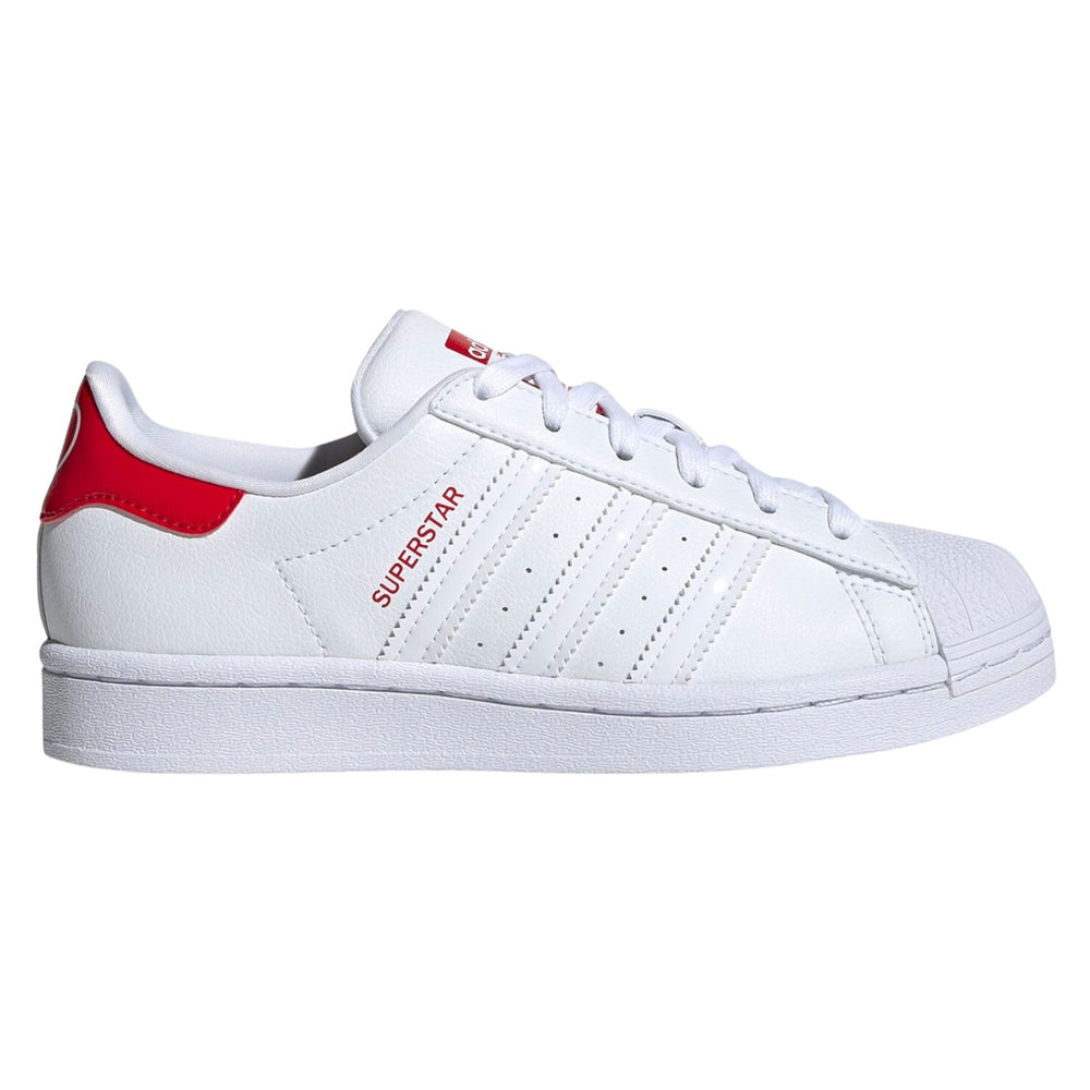 adidas Superstar White Scarlet (Youth)