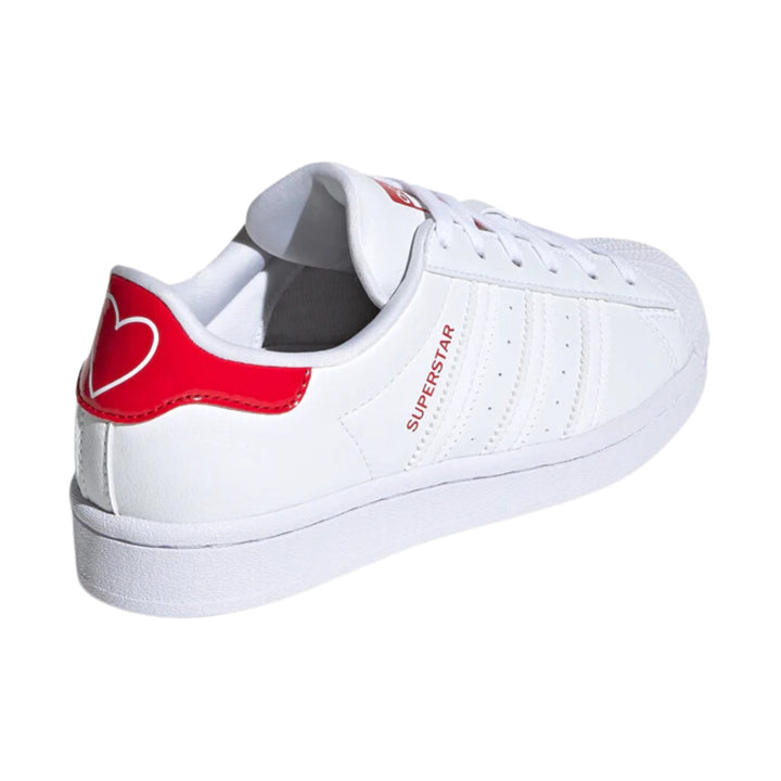 adidas Superstar White Scarlet (Youth)