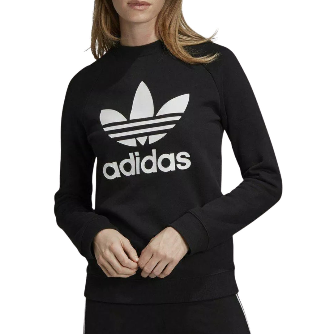 adidas Trifoil Crewneck Sweatshirt Black/White