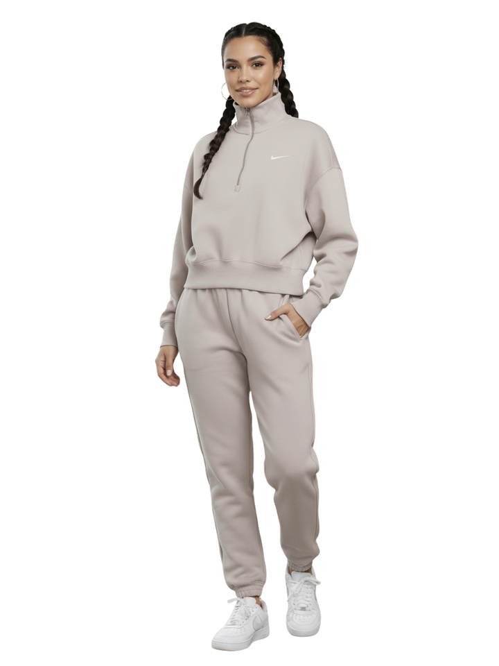 Nike Sportswear Phoenix Fleece Oversized 1/2-zip Crop Sweatshirt Womens Style : Dq5767