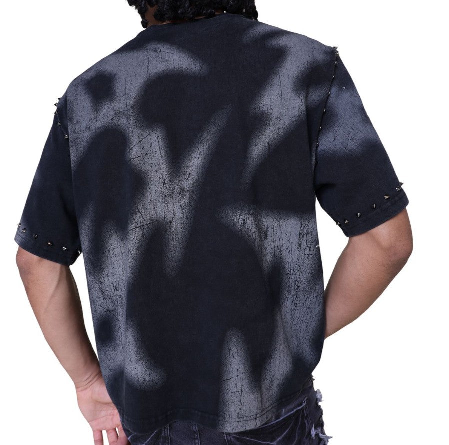 Smoke Rise Ascended Studded T-shirt Mens Style : Kt25661