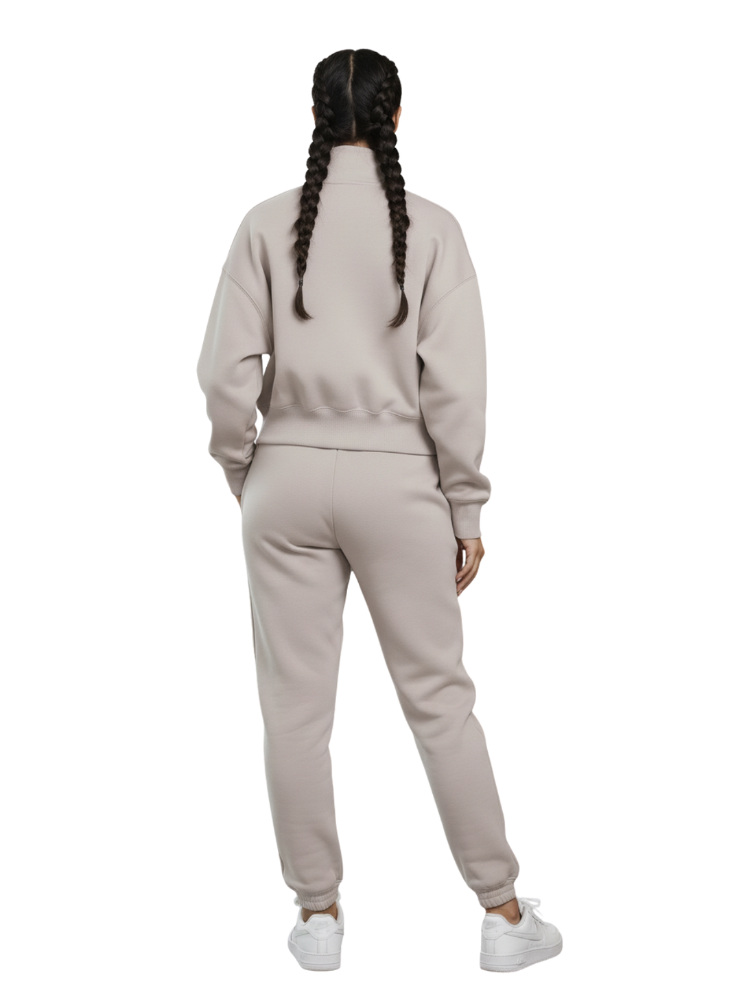 Nike Sportswear Phoenix Fleece Oversized 1/2-zip Crop Sweatshirt Womens Style : Dq5767