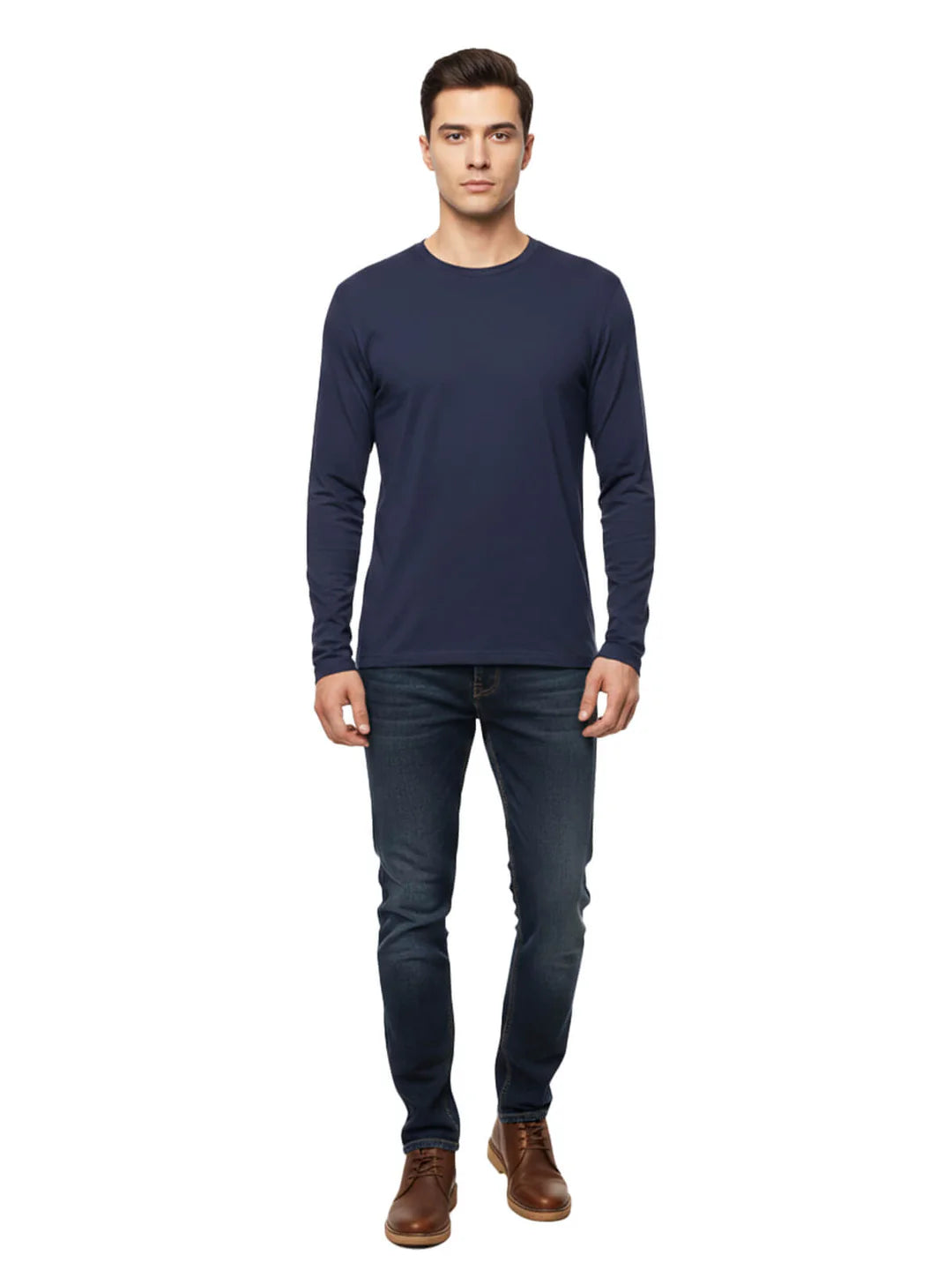 Navy Long Sleeve Top