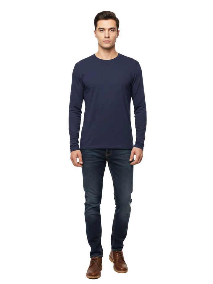 Navy Long Sleeve Top