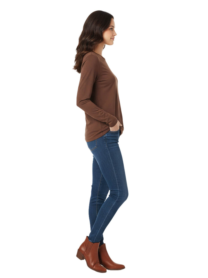 Brown Long Sleeve Shirt