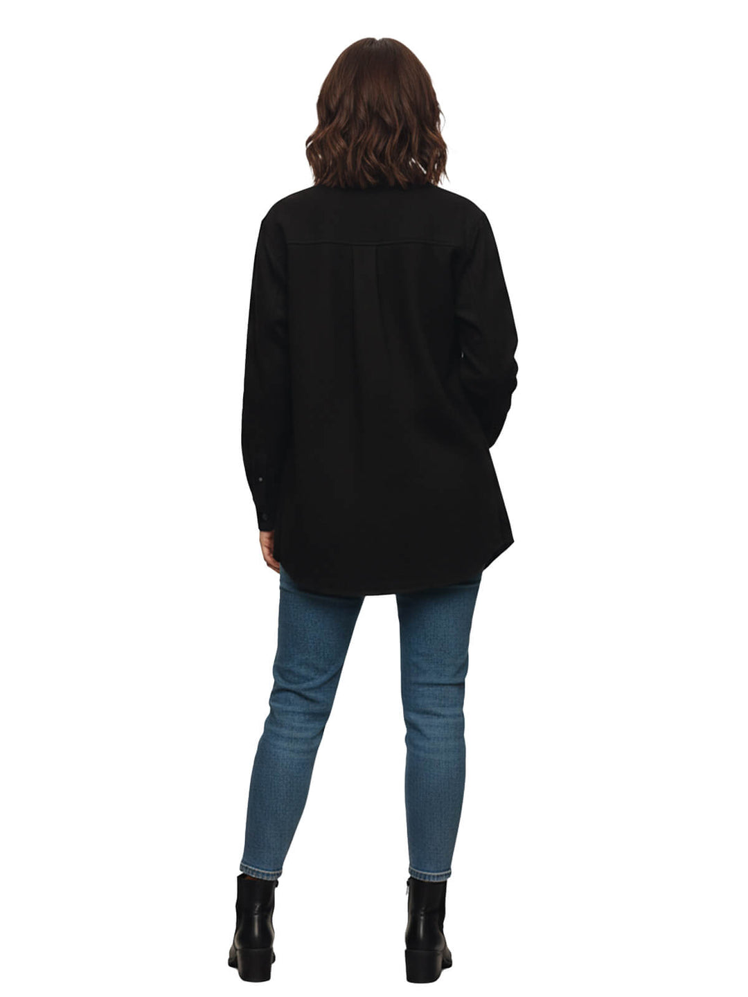 Black Button-Down Shirt