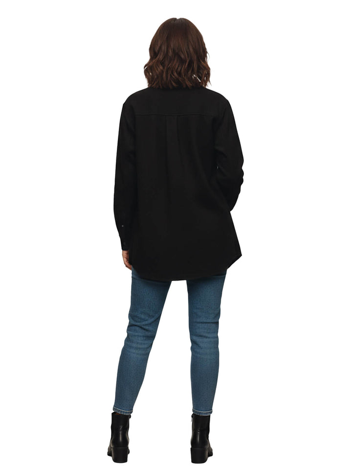 Black Button-Down Shirt