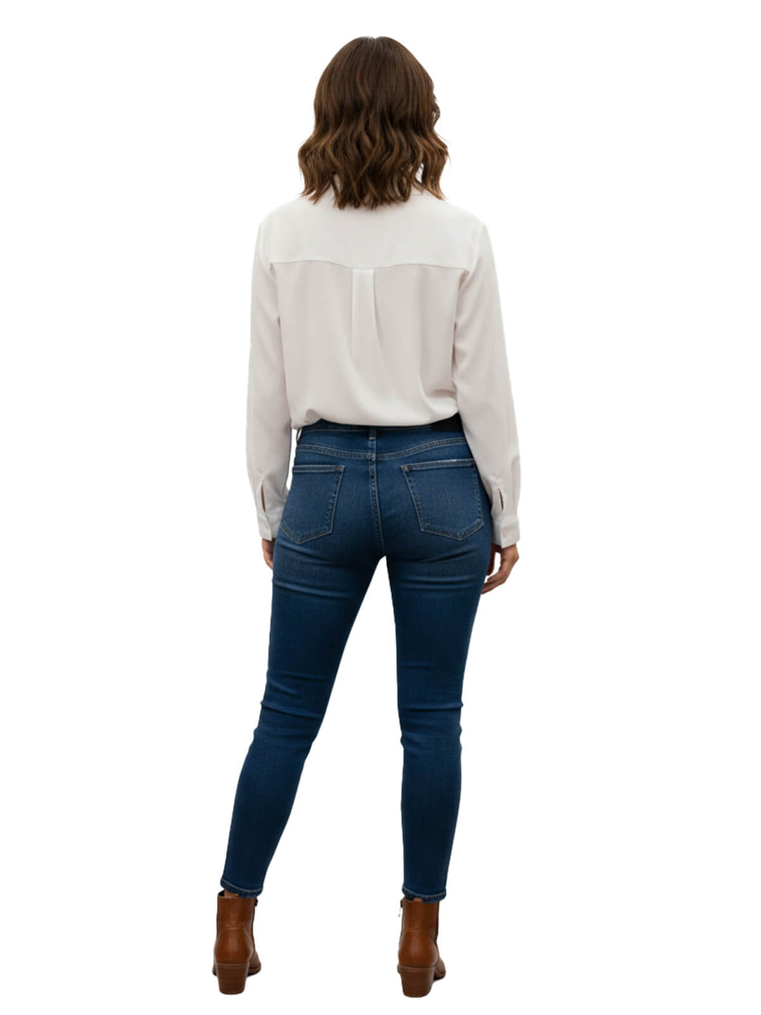 Elegant White Long Sleeve Blouse