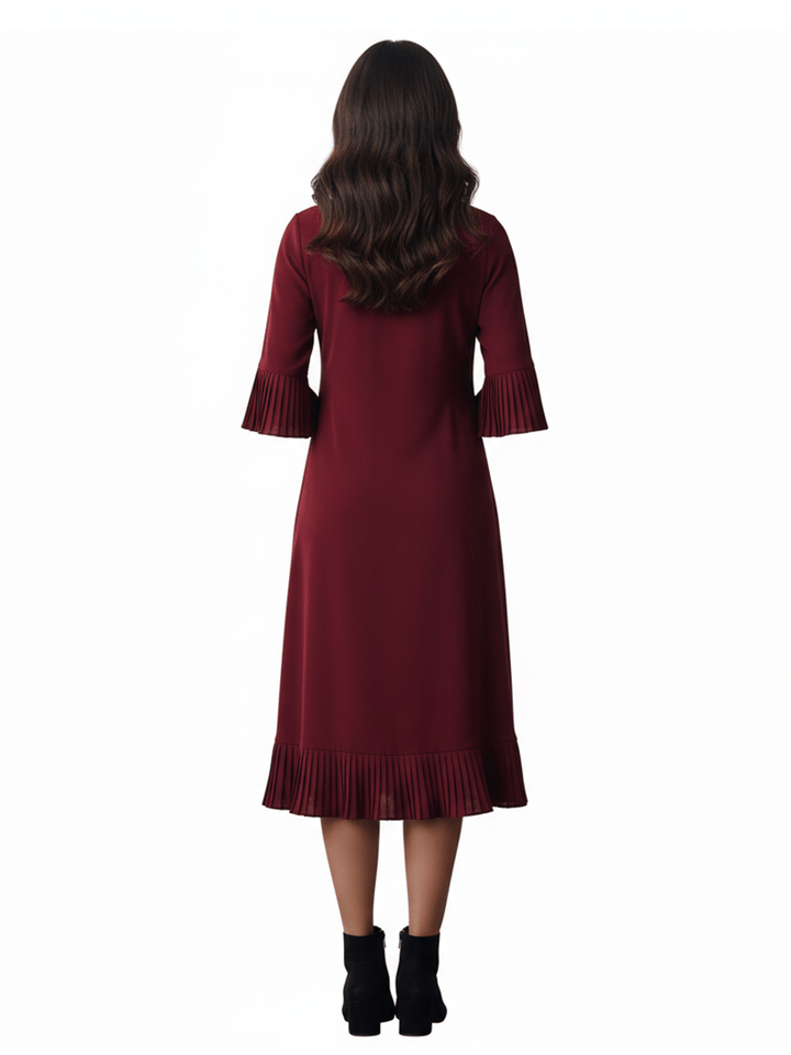 MOORE Red Polyester Dress