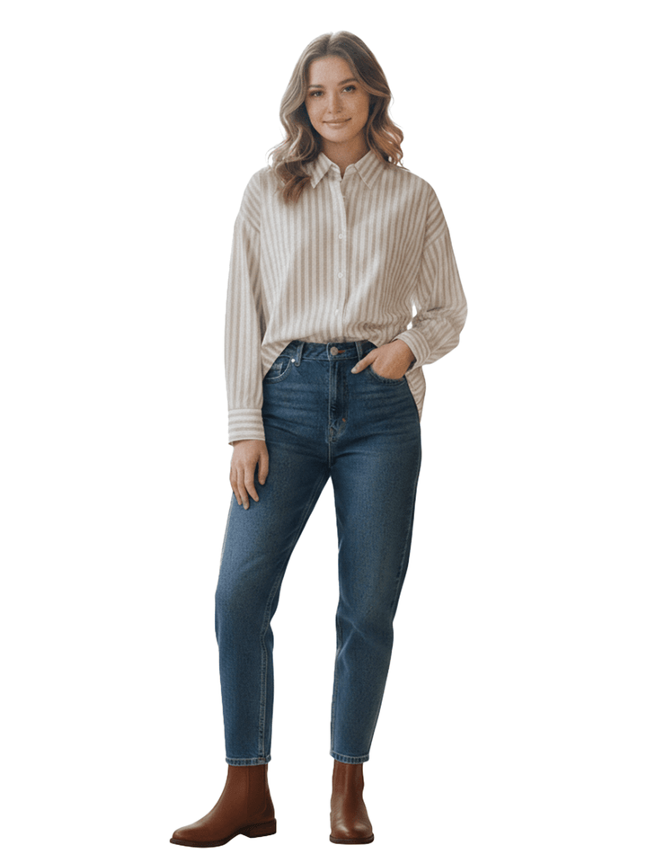 Striped Cotton Blouse