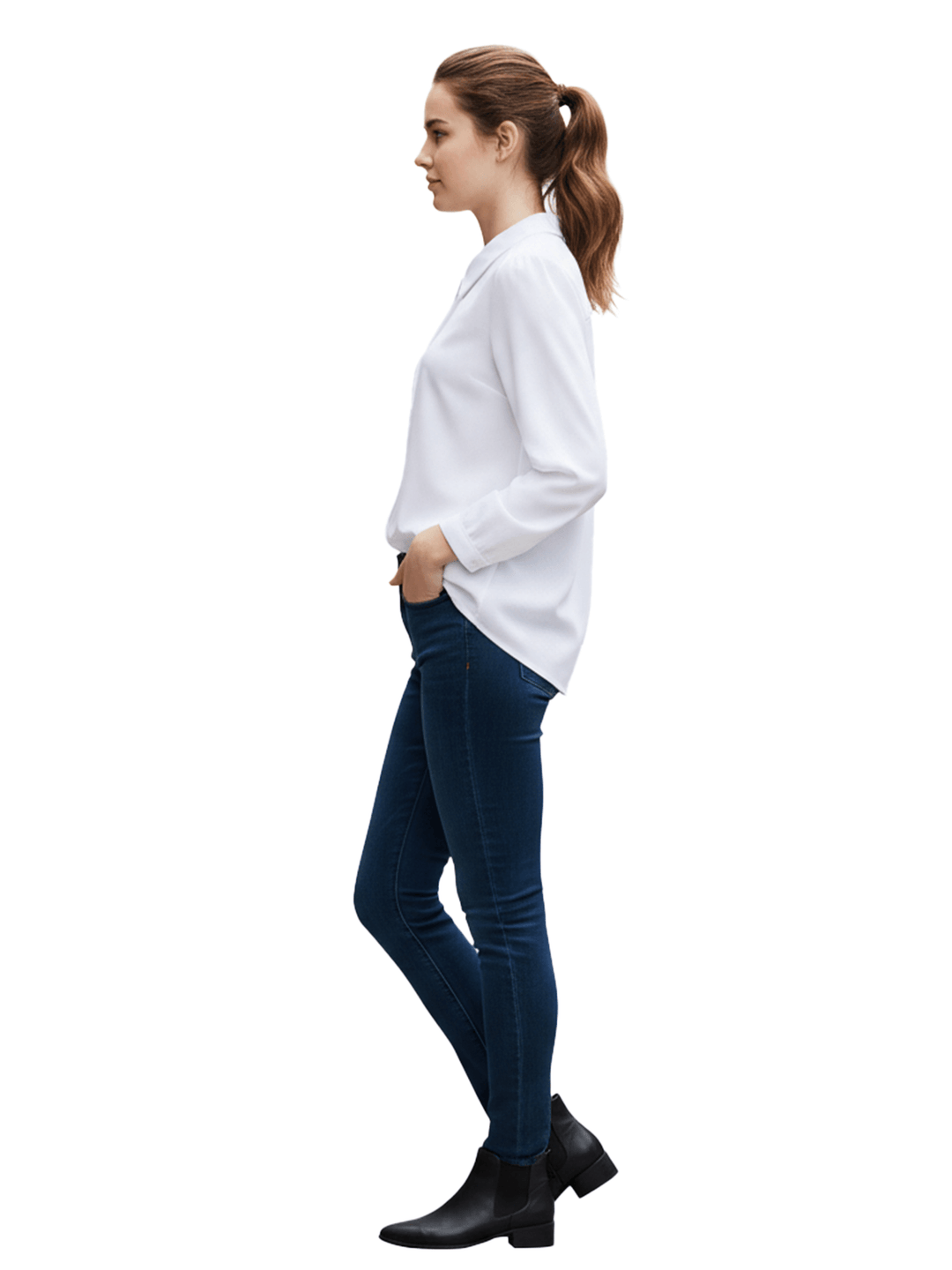 White Button-Down Shirt