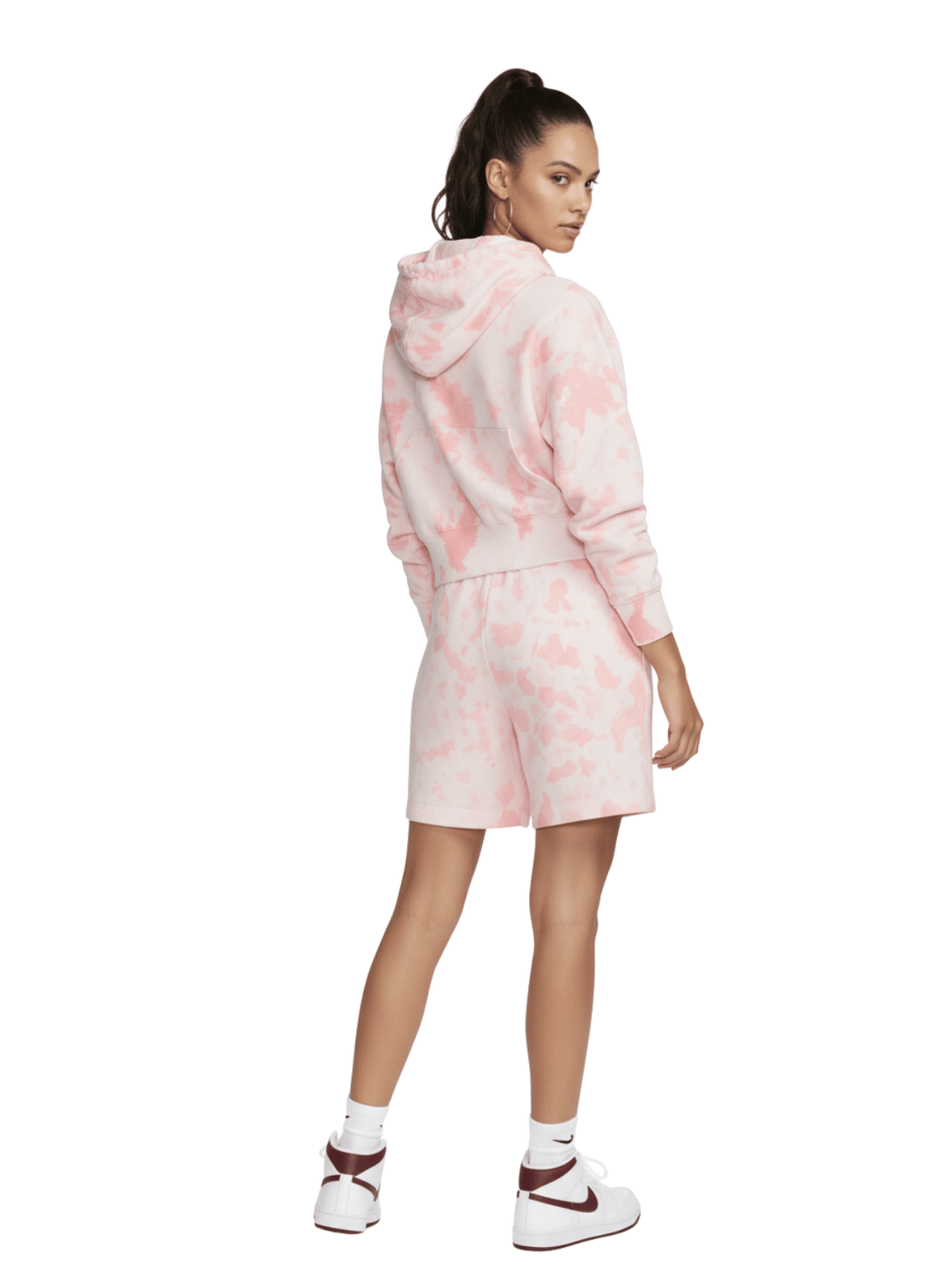 Nike Full-zip Jersey Cloud-dye Hoodie Womens Style : Dq6158