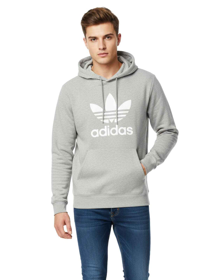 adidas Adicolor Classics Trefoil Hoodie Medium Grey Heather