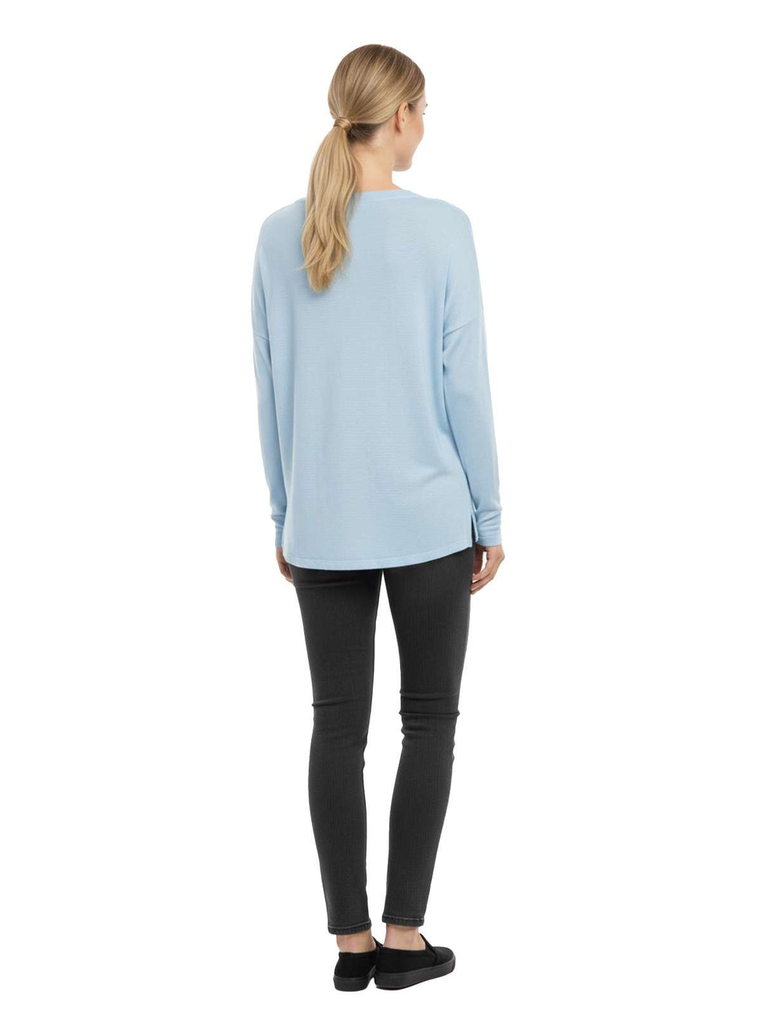 LOFT Women's V-Neck Long Sleeve Blouse