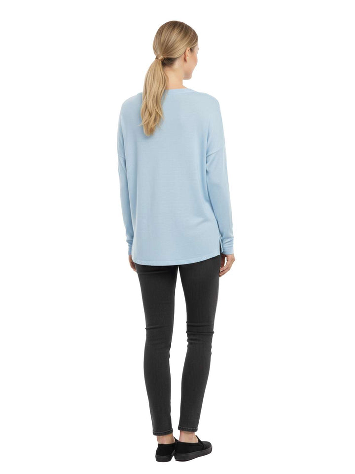 LOFT Women's V-Neck Long Sleeve Blouse
