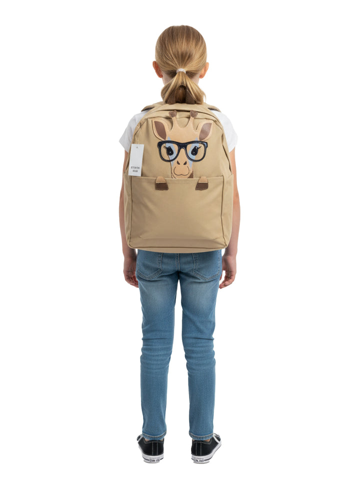 Khaki Pants with Giraffe Design