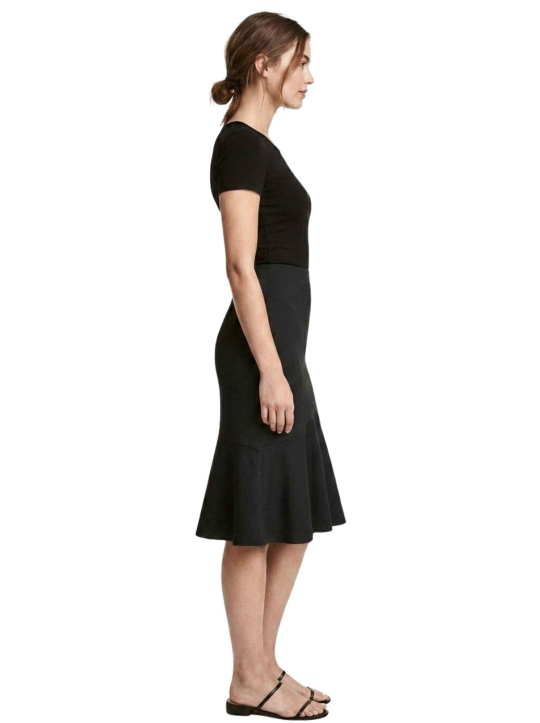 H&M Black Ruffle Skirt