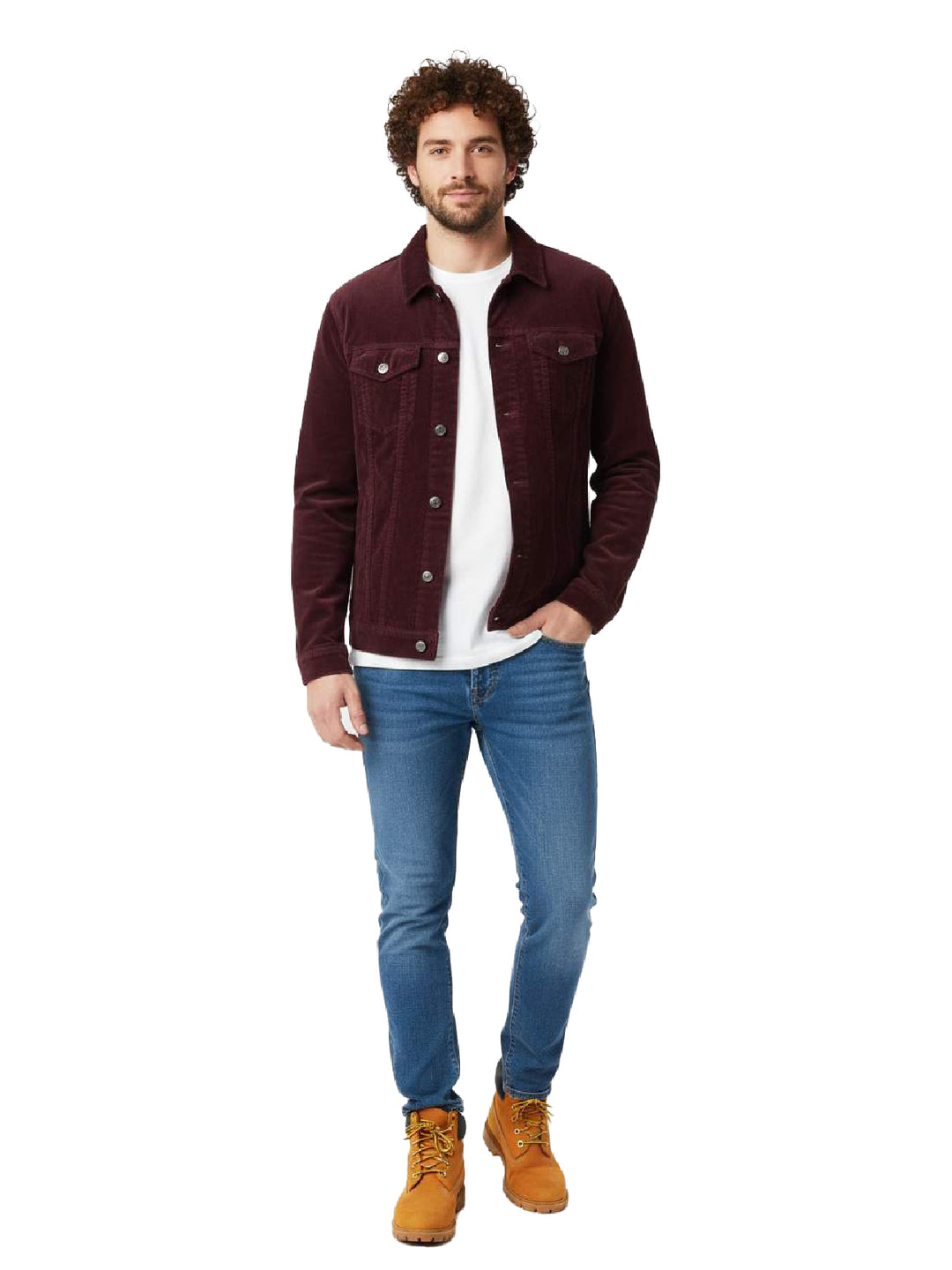 Free People Burgundy Velvet Jacket