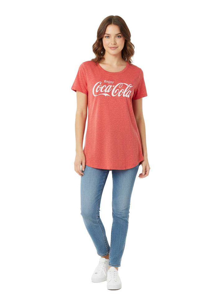 Coca-Cola Red Graphic T-Shirt Dress