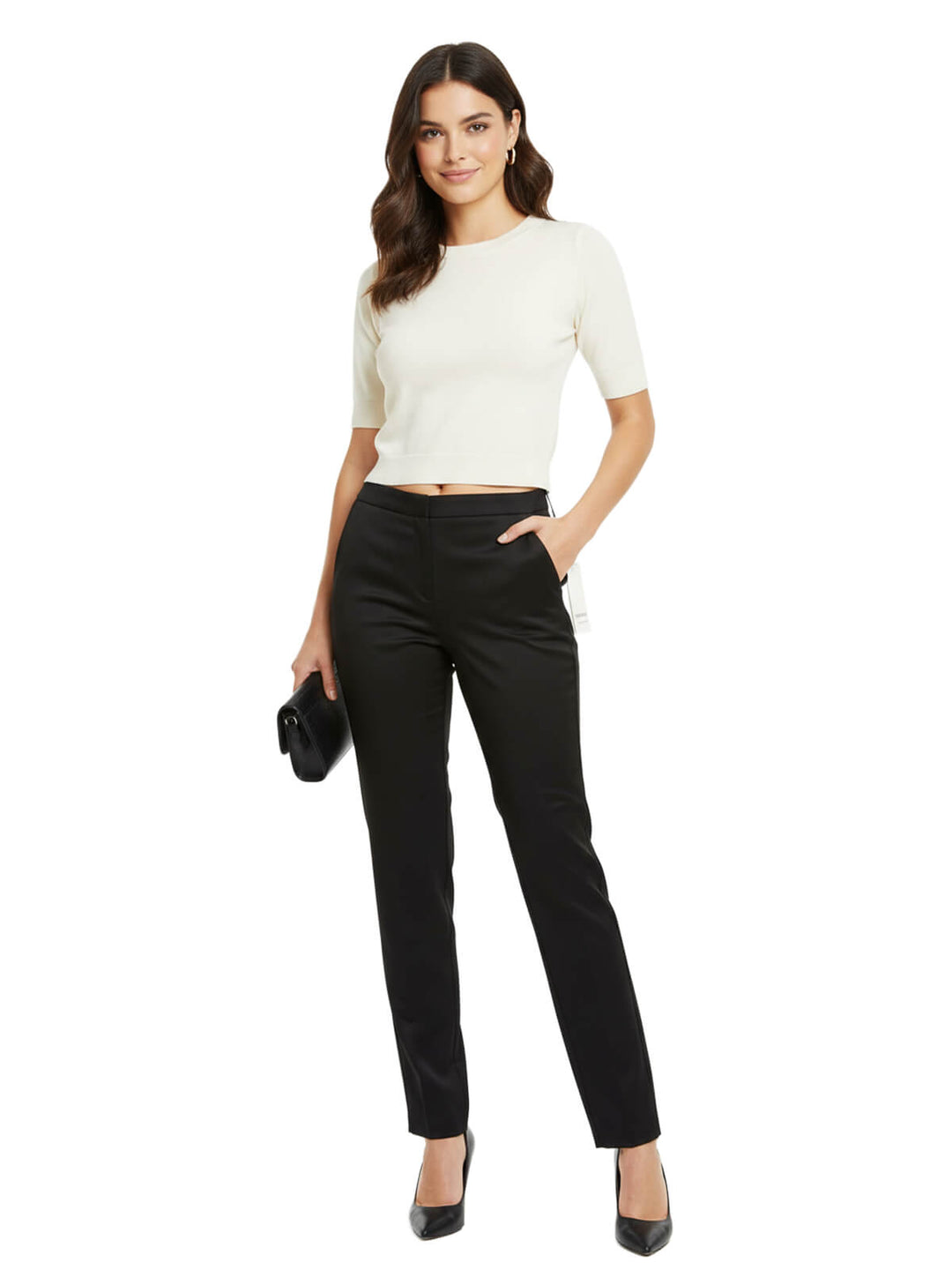 Calvin Klein Black Polyester Dress Pants Size 4 – Value Outlets